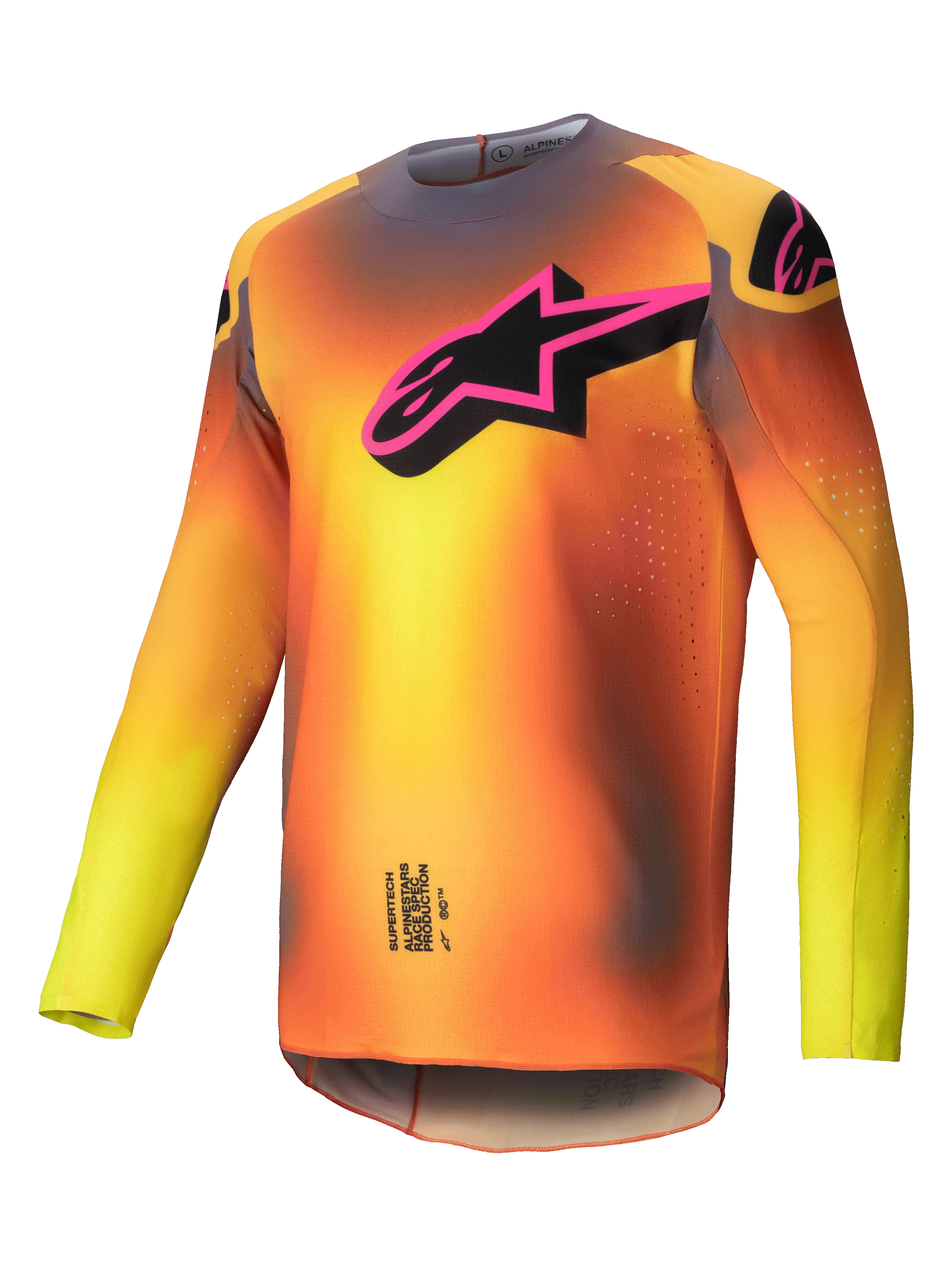 2025 Alpinestars SuperTech Lipan Jersey Yellow Pink