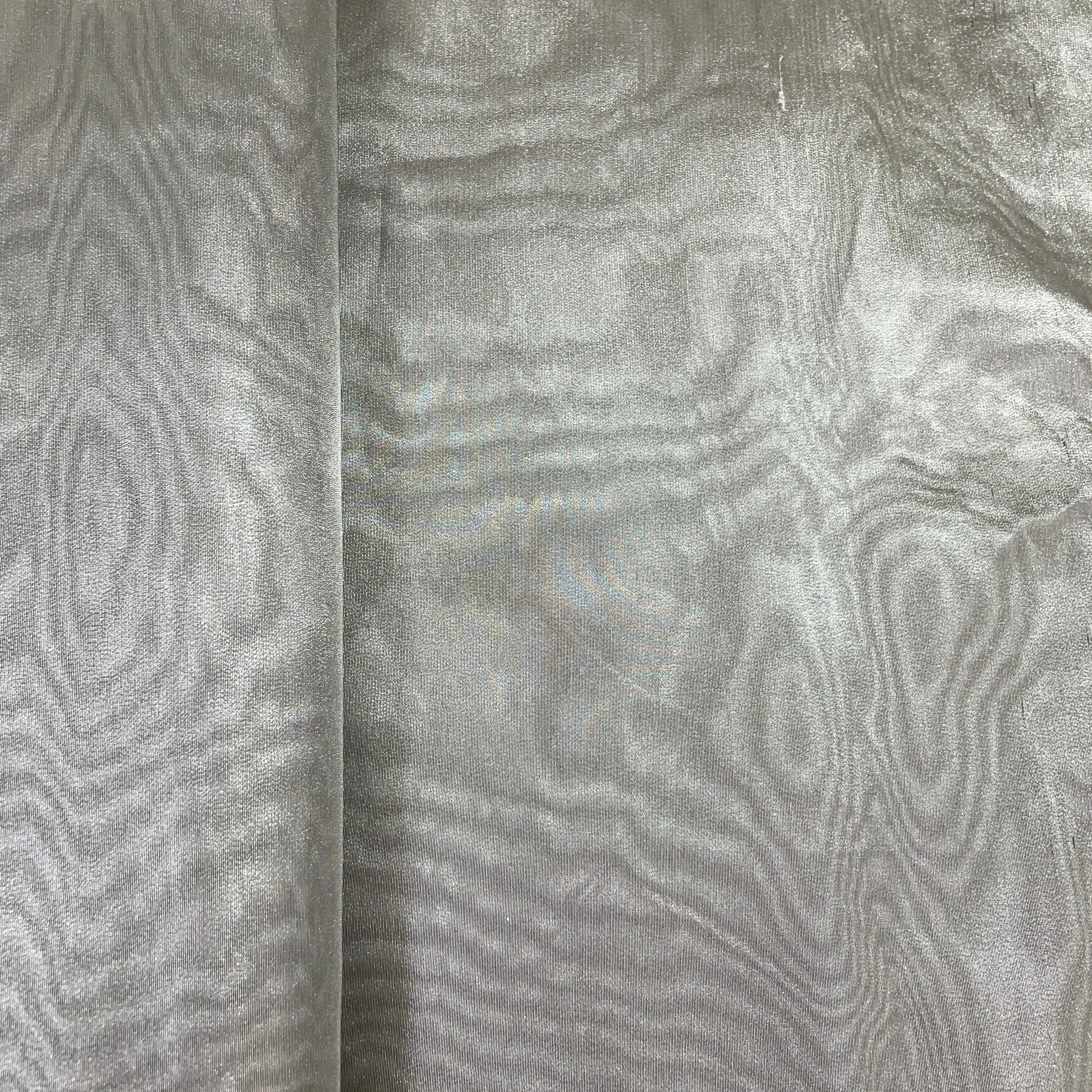 Grey Solid Tissue Fabric