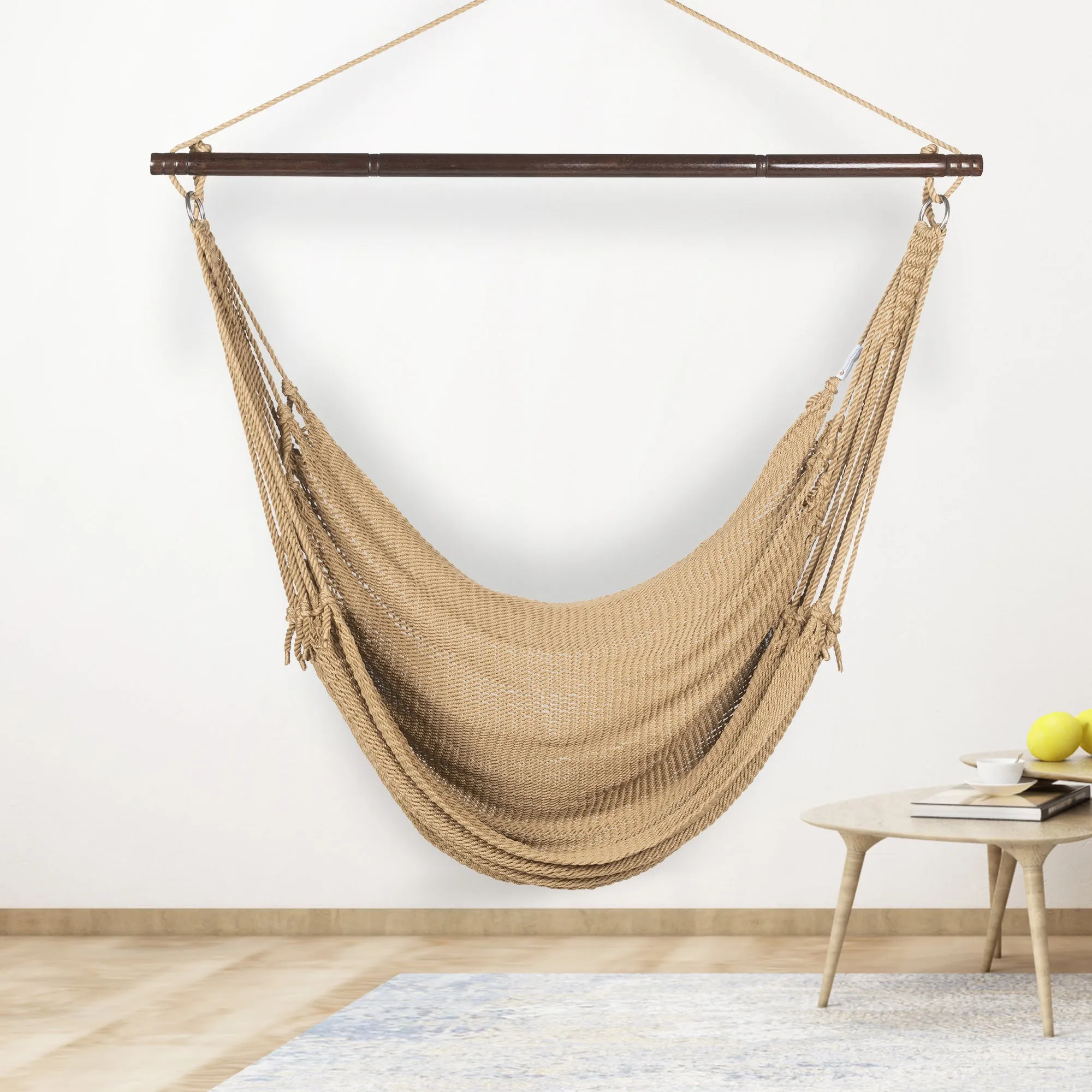 Jumbo Caribbean Hammock Chair - Tan