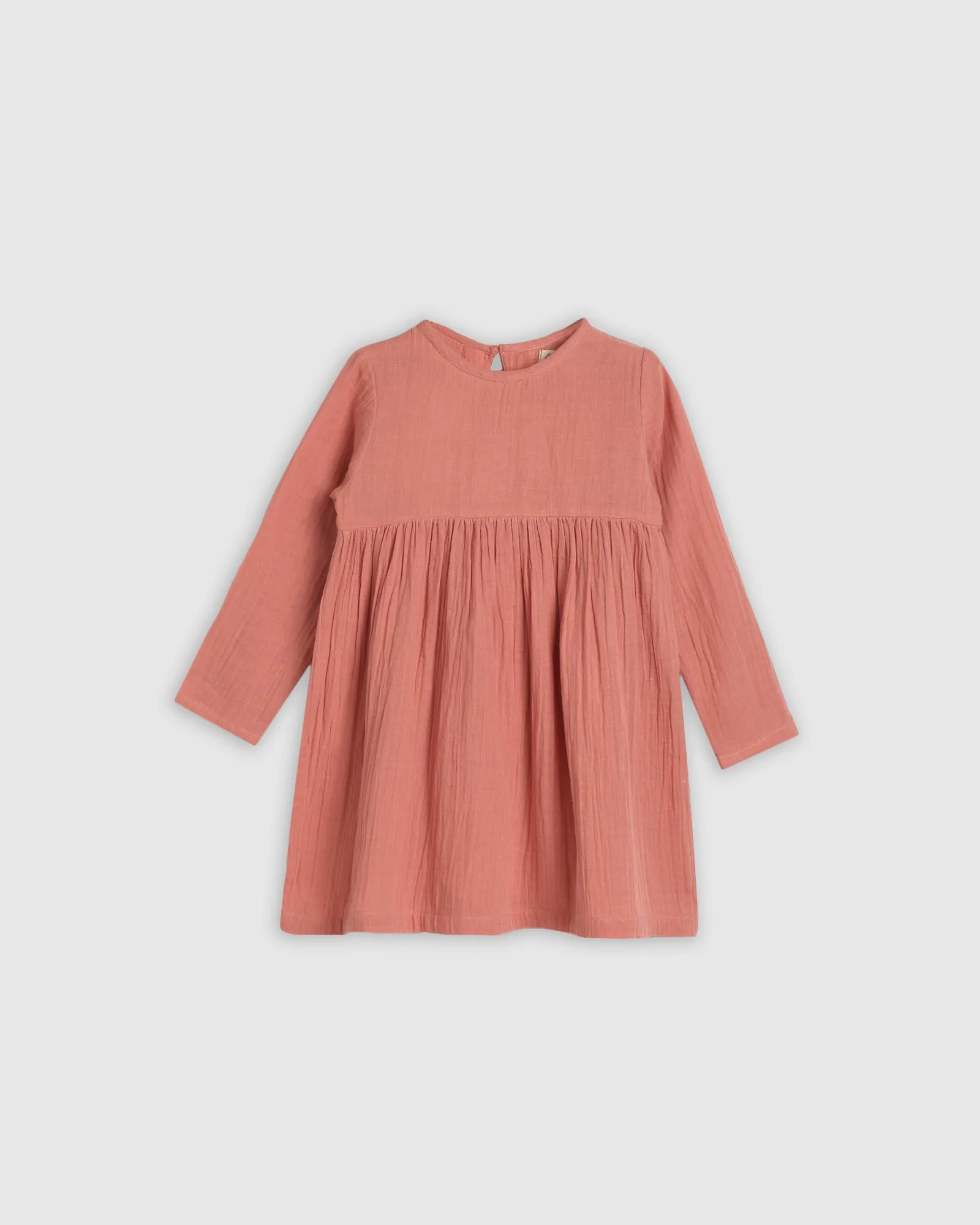 Katie Dress - Terracotta & Pink