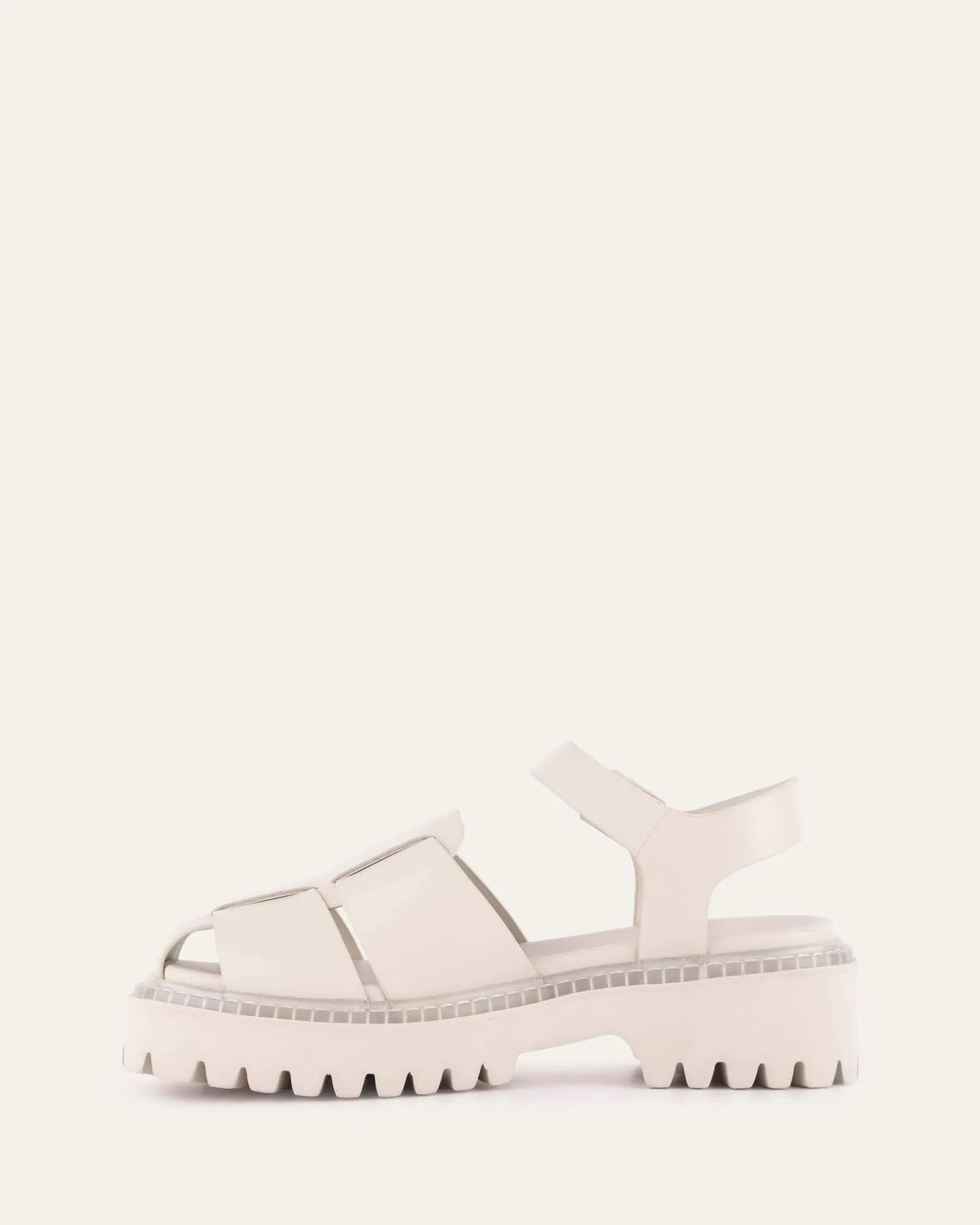 KENDO CASUAL FLATS OFF WHITE LEATHER