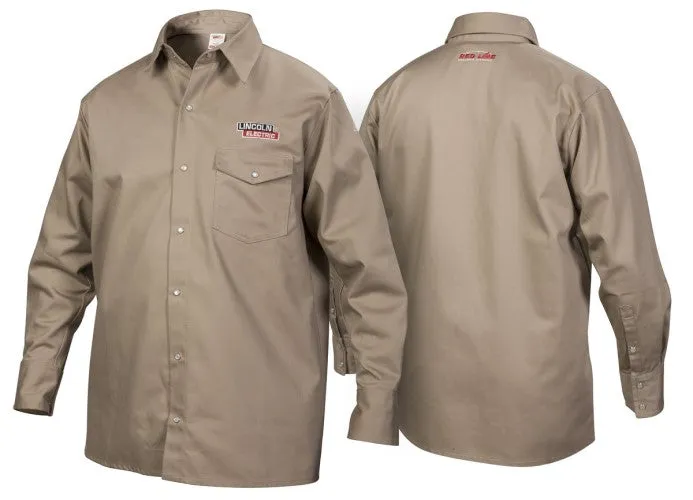 Lincoln Khaki FR Welding Shirt K3382