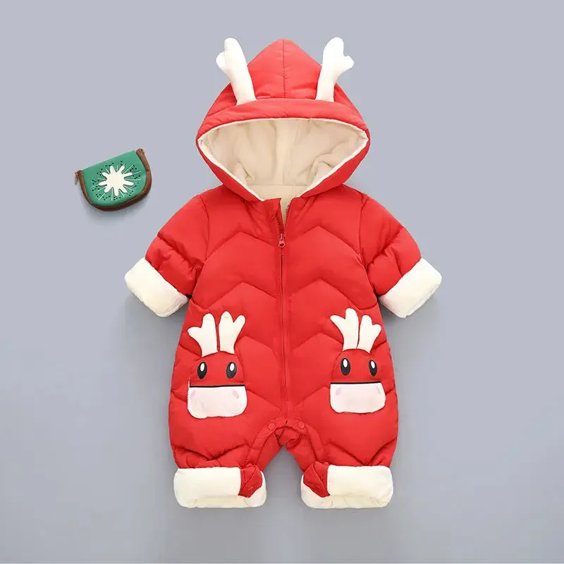 Little Gigglers World Baby Toddler Winter Warm Romper