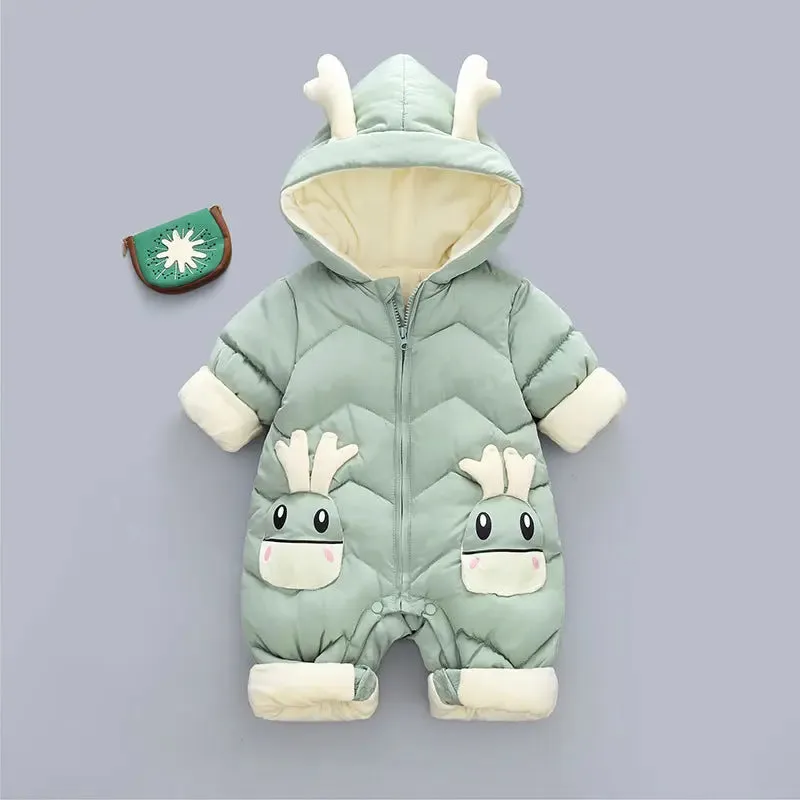 Little Gigglers World Baby Toddler Winter Warm Romper