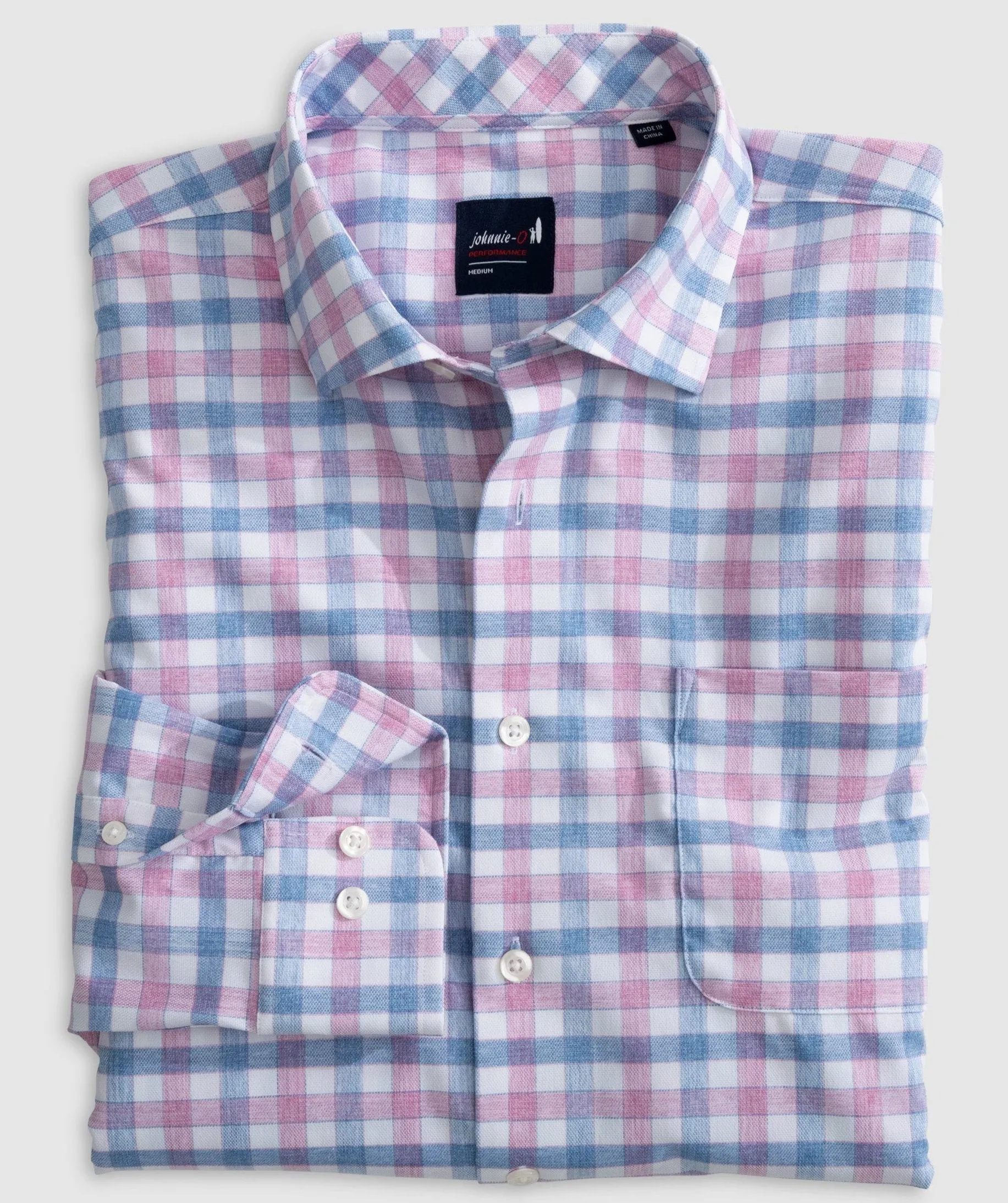 McArthur Performance Button Up Shirt in Navy by Johnnie-O