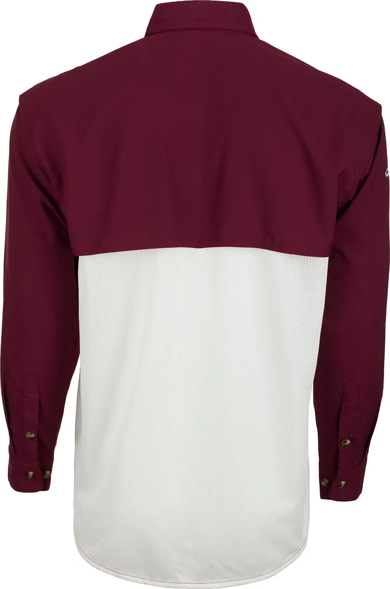 Mississippi State L/S Mesh Back Flyweight Shirt