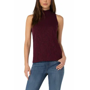 Mock Neck Sleeveless Top