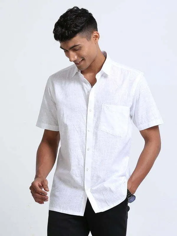 Mono Premium White Shirt Half Sleeve Buy 2 @ 949