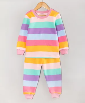 MULTI STRIPE PRINT TRACKSUIT