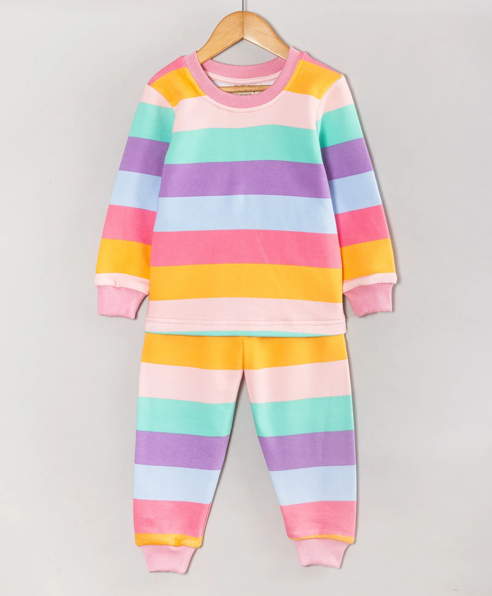 MULTI STRIPE PRINT TRACKSUIT