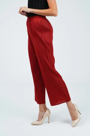 Pella Pleated Straight Cut Pants