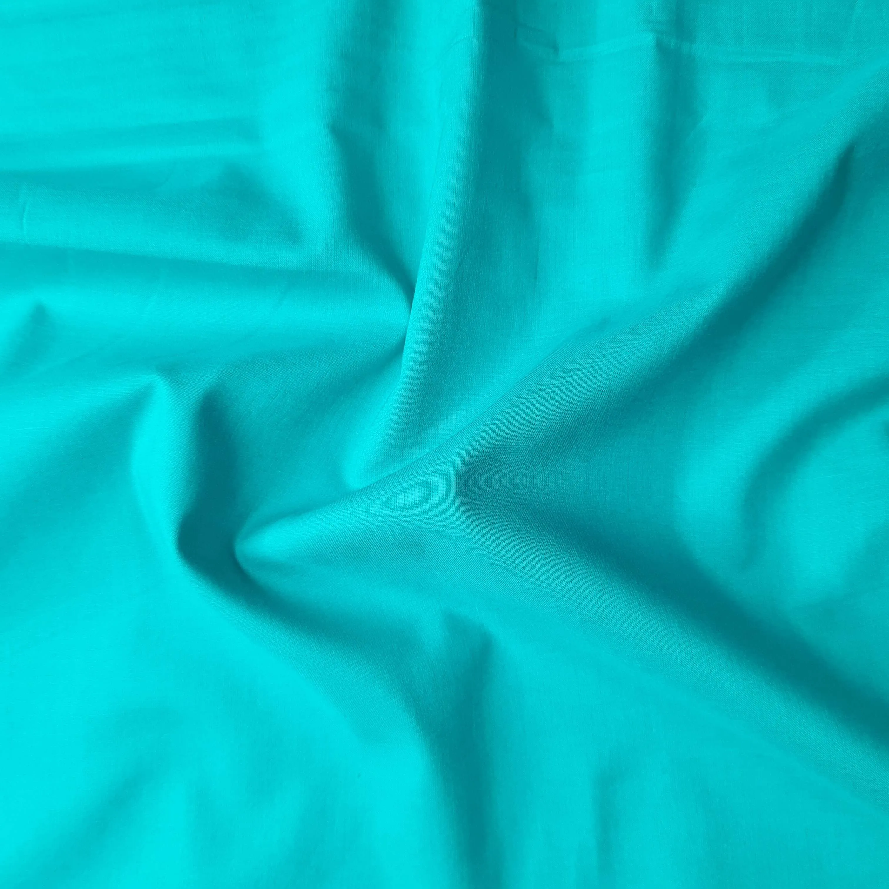 Premium Mint Green Solid Cotton Mulmul Fabric