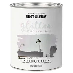 Rust-Oleum® Glitter Interior Wall Paint Iridescent Clear