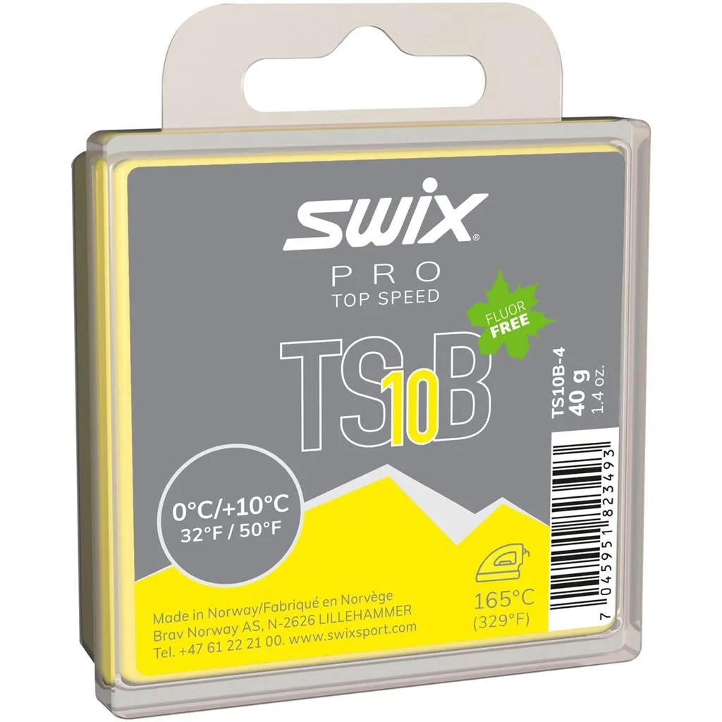 Swix Pro Top Speed TS10 Black 0°C to  10°C Wax