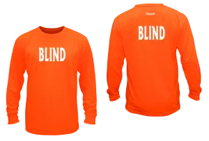 Unisex BLIND Long Sleeve Shirt - Reflective or Black Text