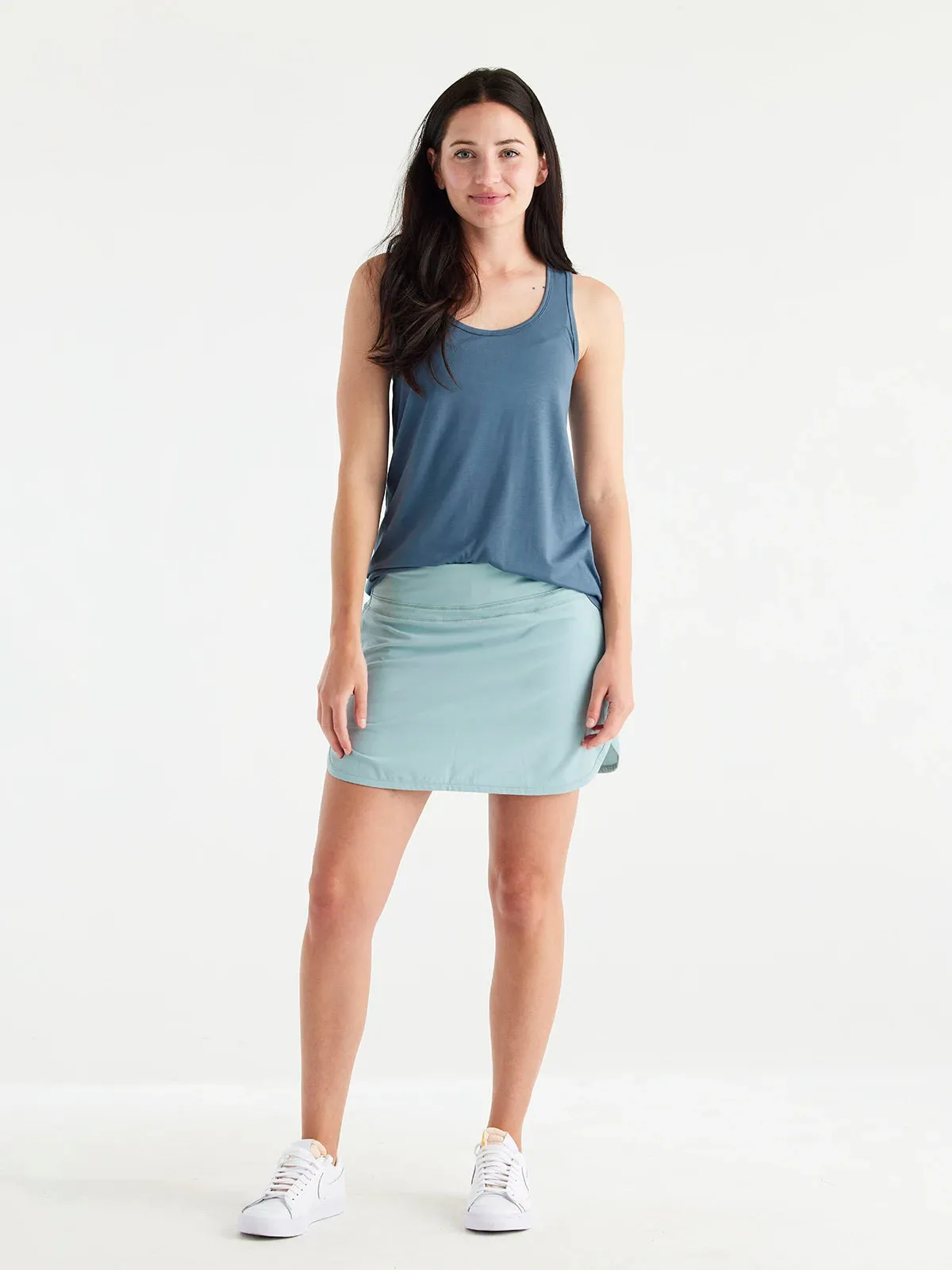 Women's Bamboo-Lined Breeze Skort - Sea Glass