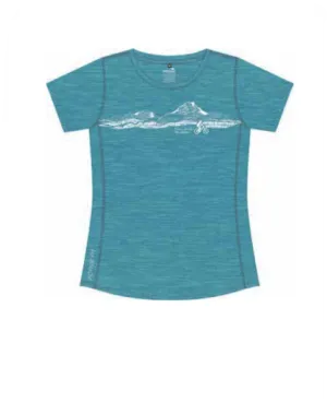 Womens T Shirt - Sky Blue - Active Fit Fabric