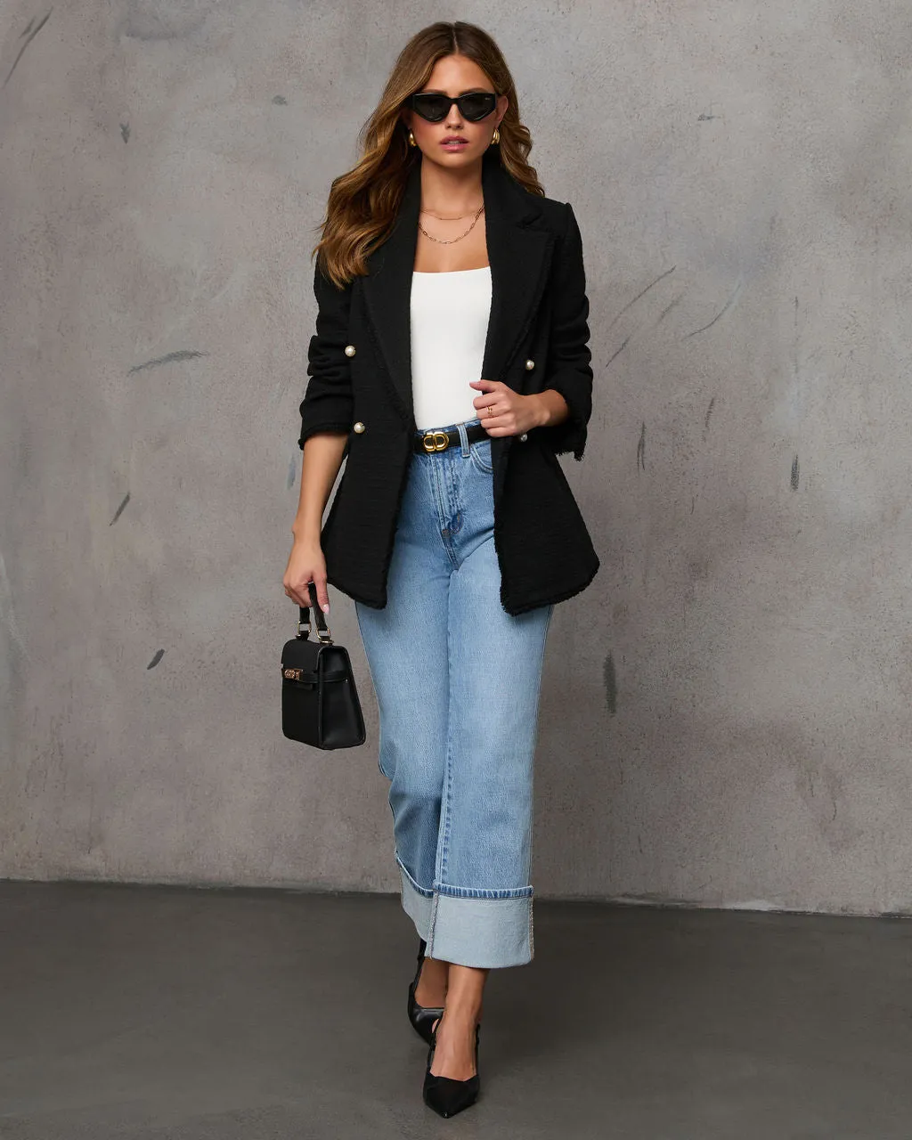 Workwear Icon Frayed Trim Blazer